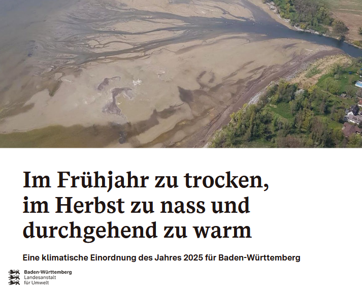 Titelbild des Klimat. Jahresrückblick 2025