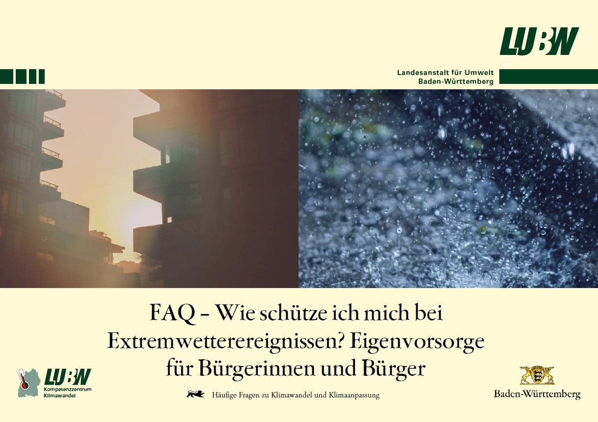 Bild mit Titelbild des FAQs: Eigenvorsorge bei Extremwetter