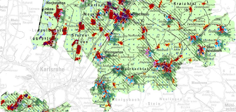 Ausschnitt aus der Planungshinweiskarte für Illustration.