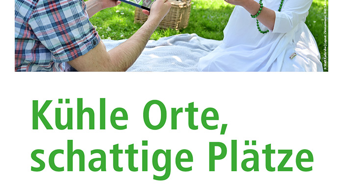 Visualisierung der Kühle Orte Karte Karlsruhe