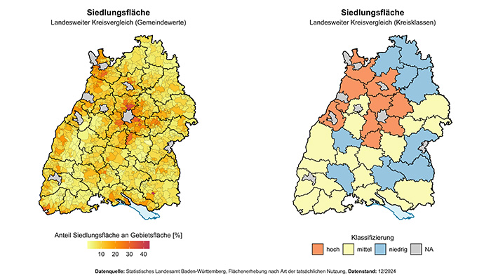 Beispielhafte Gebiets-Indikatoren-Karte
