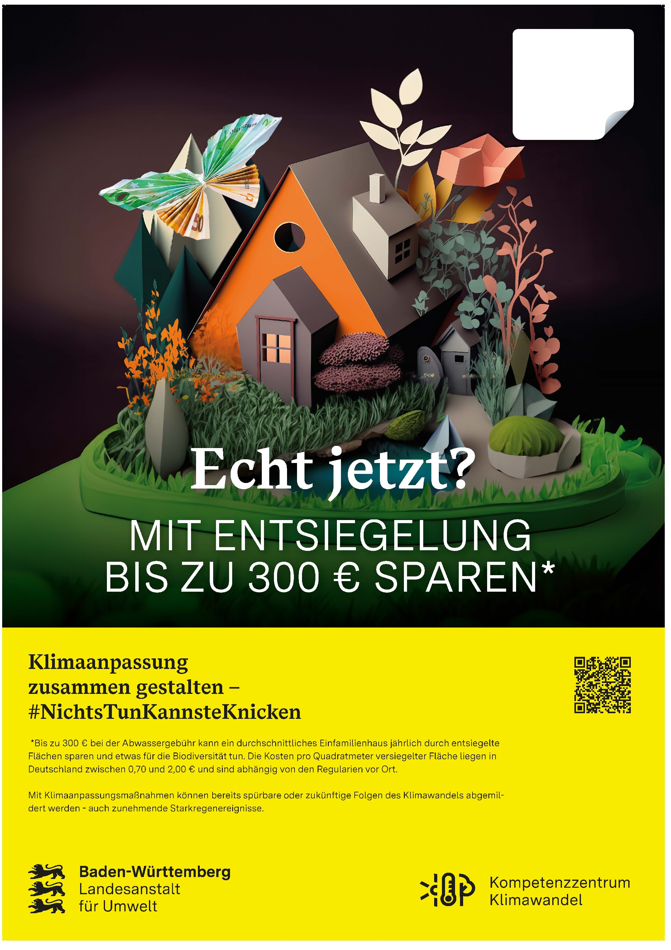 Plakat aus der "echt jetzt?"- Plakatkampagne