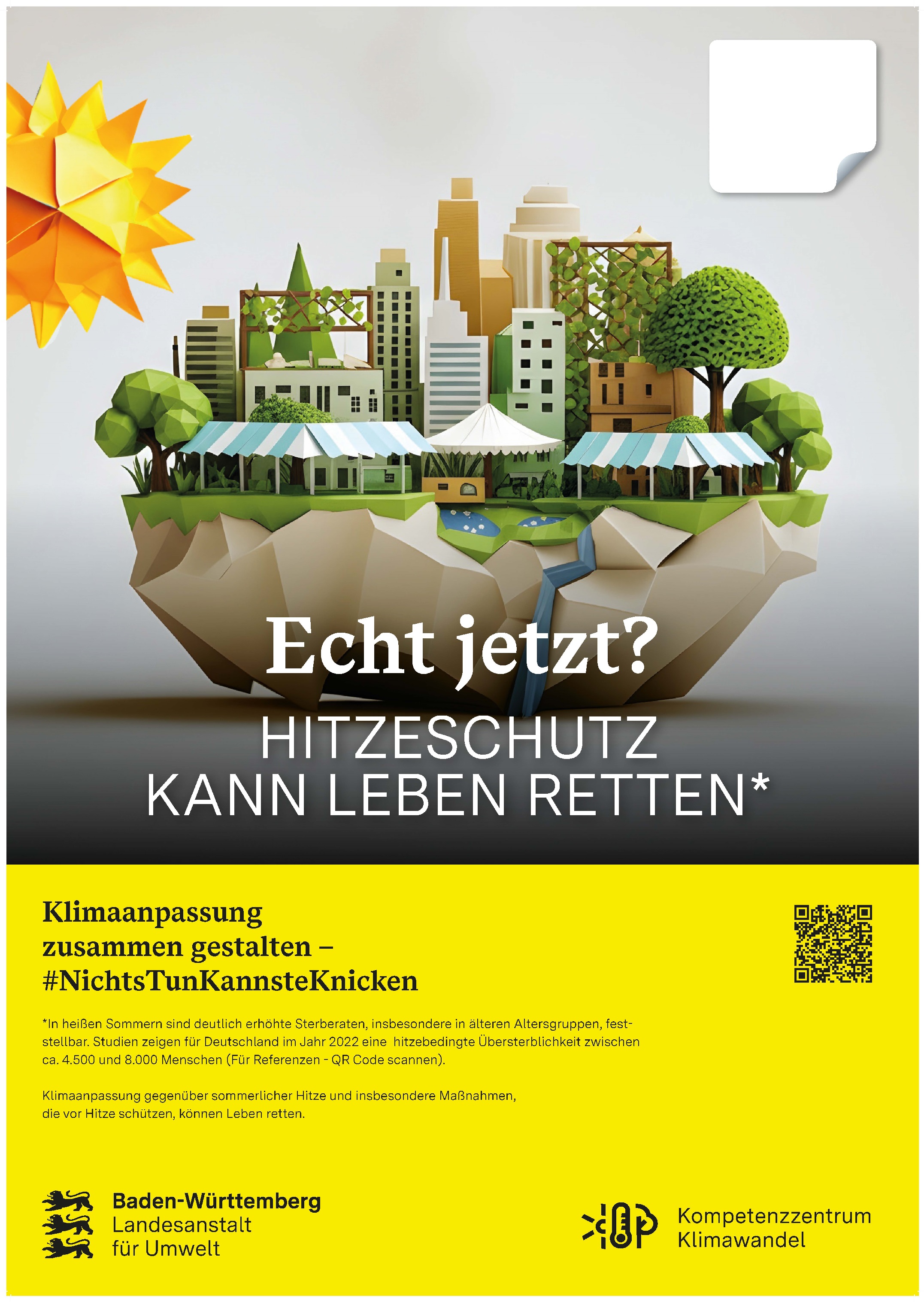 Plakat aus der "echt jetzt?"- Plakatkampagne