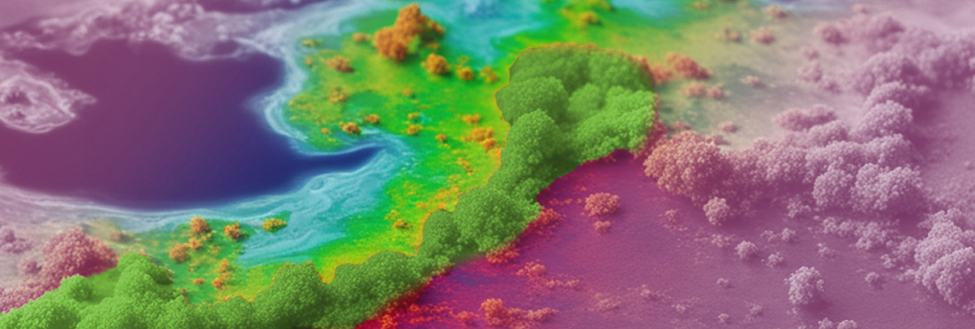 Untergrund mit verschiedenen Farben, verändertes Profil.