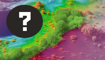 verfärbte Satellitenaufnahme