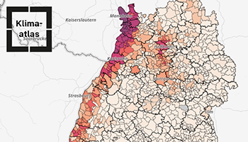 Illustration der Karte aus dem Klimaatlas