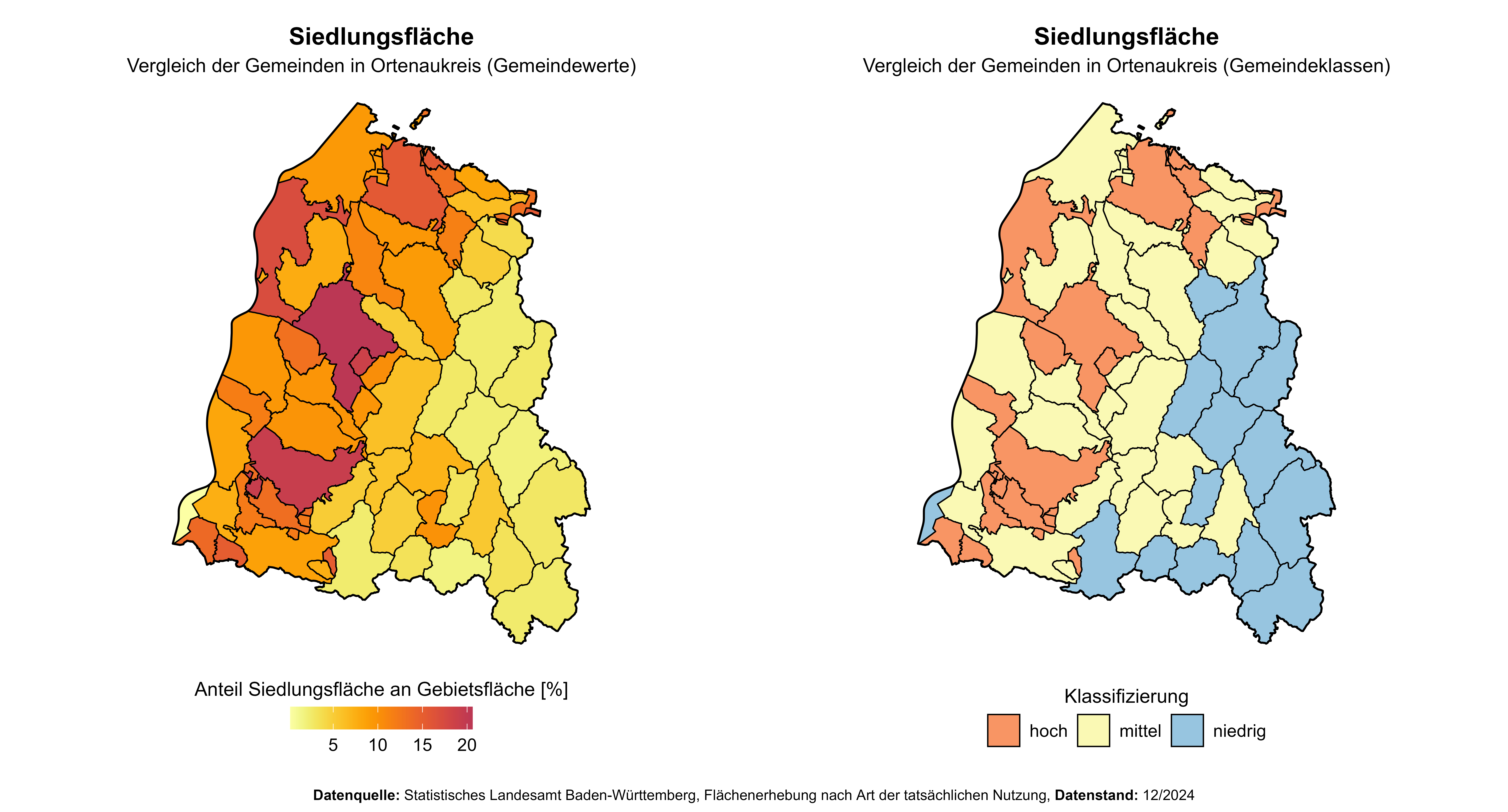 Beispielhafte Gebiets-Indikatoren-Karte