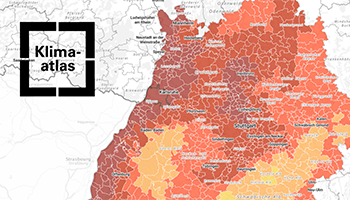 Illustration der Karte aus dem Klimaatlas