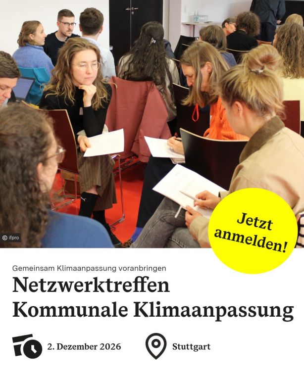 Werbebild Netzwerktreffen Klimaanpassung