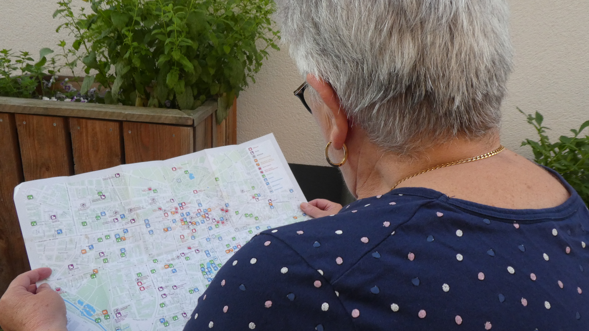 Visualisierung der Kühle Orte Karte Karlsruhe